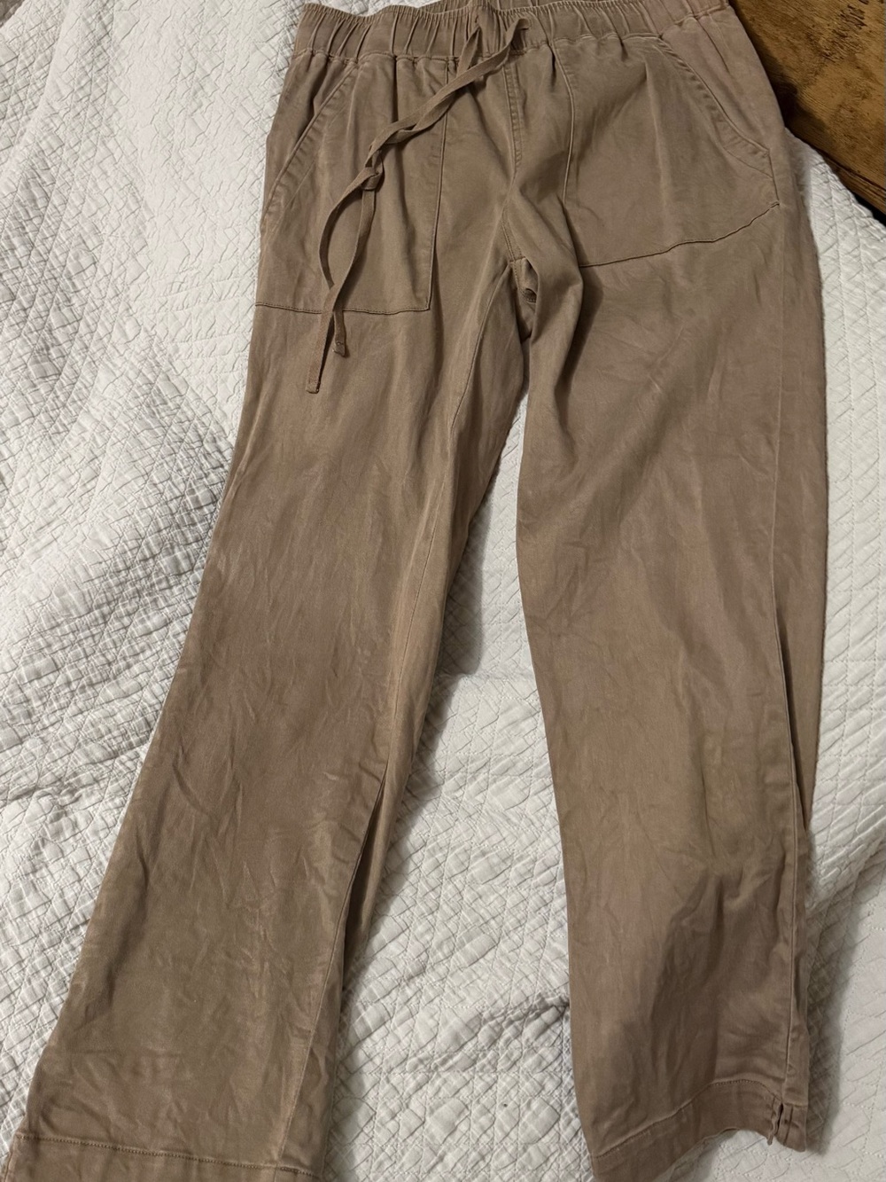Buffalo David Bitton Women's Bamboo Drawstring Trousers - Taupe
